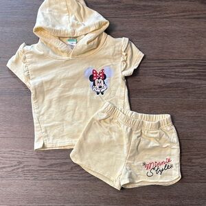 Disney Yellow Minnie Mouse Kids Matching Set